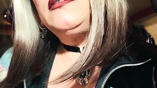 Blonde Babe Tina Snua Is In PVC & Smokes A Cigarette In Fishnet Gloves - Glove Smoking Smoke Rings OMI Snap Inhales