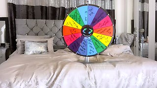 Non stop blonde with big boobs cock jerks off on the bed