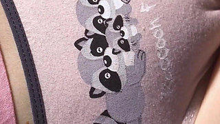 Amateur Girl In Cute Panties Showing Off Her Fat Camel Toe