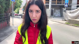 Russian Passenger Catches Bus Conductor Cheating And Creampies Her