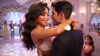 Cuckold Husband Watches Wedding Guests Touch Bride on All Fours – AI Hentai 3D Cartoon