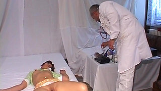 Mature Redhead MILF Spread Wide for Speculum Exam