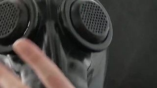 Solo Gasmask Games in the Rubber Clinic Part One