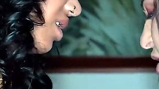 Nadine Grinds and Kisses Tattooed MILF in Steamy Passion