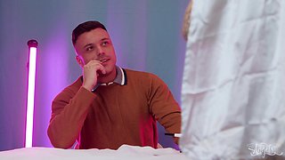 Pink-haired shemale incredible porn movie