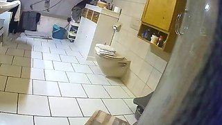girlfriend Hidden bath shower