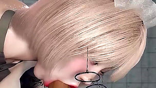 3D Huge Boobs Korean Slut Have a Hardcore Blowjob Sex