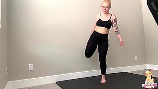 Stretching in My Tight Legging