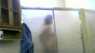 Mexican Aunt Maria spied on in the shower