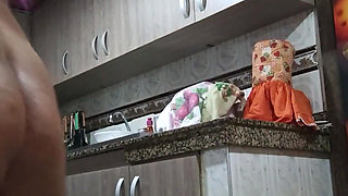 Kitchen Hot Time Sexy Girl Fuck Cucumber Deep in Holes and Squirting Very Wet Beackfast Daddylove