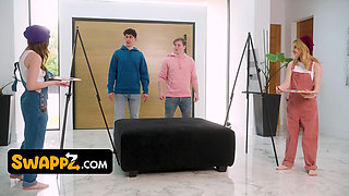 Petite Demi Hawks, Adrianna Jade & Anthony Pierce in Wild Group Fuck