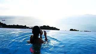 Big ass Thai GF first time anal fucking