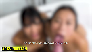 Big Booty 18yo Latina Sluts Go Wild Drinking Piss In Amateur Threesome