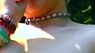 Redhead Babe Sucks Throbbing Cock Outdoors and Fingers Dripping Pussy