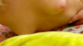 Skinny teen is turned on by stepbrother and gets fucked out of boredom