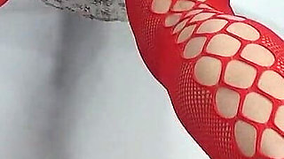 Housewife in Red Stockings