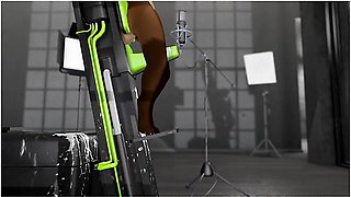 Squirts And Cums On Fucking Machine - Second Life Yiff