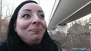 Cheap hoe with round ass Mortica trades her pussy for cash on cam