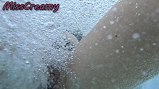 Flashing My Pussy in Front of a Student in Swimming Pool and Helps Me Masturbate - It's Very Risky with People Near