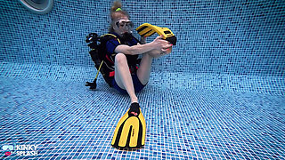 Underwater Scuba Foot Job