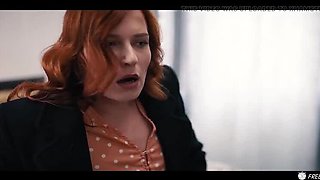 Redhead Babe Sam Bourne Gives Blowjob & Big Ass Anal in Taxi - 4K HD Porn