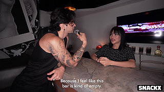 Hooked on His Look - Milfy Bartender Left Work for Him