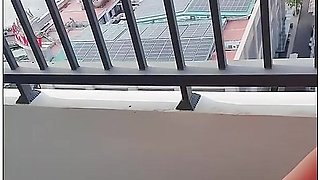 Travel To Vietnam Having Fun With Sex At Balcony