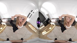 Teenage Calibri with a massive cock gets his fill of oral and sex in VR