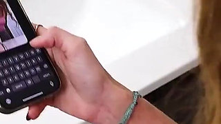 Teen Stepsis Sends Stepbro Nude Videos From the Bathroom, Flaunting Her Sweet Tits