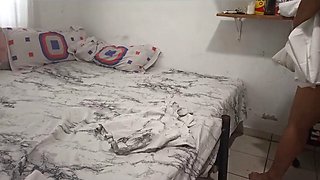 Karmicoxv Fucks the Bedroom in Thong for Stepsons Sexy Clip
