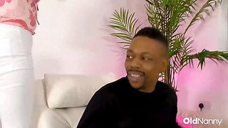 OldNanny - Blonde Granny Gets Pounded By Black Stud
