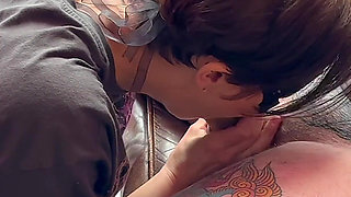Sloppy BJ Tease CFNM