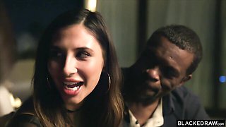 Pornstar xxx with impeccable Haley Reed and Kira Thorn from Blacked Raw