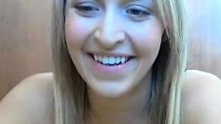 Blonde Teen Solo Masturbating On Webcam