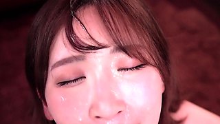 Amateur Asian Japanese Teen Gang Facial