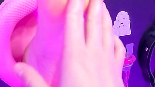 Sexy Asian Woman Moans Loudly with Pleasure in Chains - Glory Hole