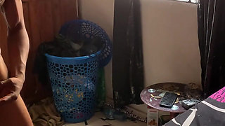 Hard Pussy Pounding of My Step Brother While Parents Are on Chopping