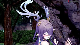 Lauma Gives a Hot Blowjob - Genshin Impact