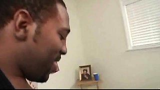 redhead pawg slides on fat black meatstick