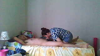 Submissive Teen Chinese Slut Sucks My Dick and Swallows My Cum