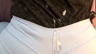 Big Clothed Ass Hotdogging Cumshot
