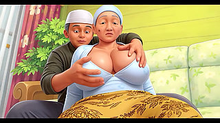 opah, BBW slut her pussy still getting fucked hard by big cock