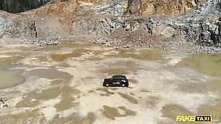 Faux taxi - hard aggressive outdoor sex gangbang with Eden Ivy, Rebecca Volpetti, woman group and Jennifer Mendez