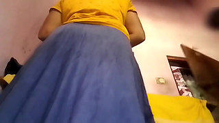 After Giving Pleasure to the Lady in Her Mouth, She Is Standing and Hitting Hard, New Sex Video