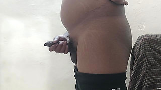 18 year old student boy masturbates and ejaculates before going to sleep