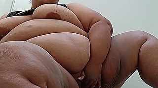 Fat Slut Having Fun in the Fitting Room at Walmart