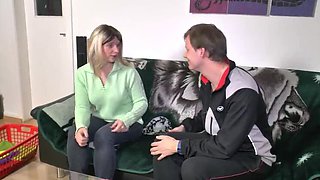 German Tattooed Sluts Fuck Strangers - Blonde Big Tits Face Fuck & Cum in Mouth