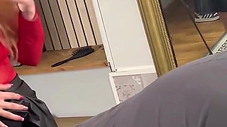 French Pegging - Real Femdom Strap-on Session with a Subscriber