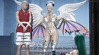 Succubus Morrigan Loses the Fight and Make a Blowjob as Her Punishment - Soma Seals 10