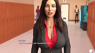 Race of Life - Brunette College Teacher Wants to Come to Her House and Give Her a Good Fucking